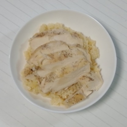 家族に大好評！鶏肉のパサパサが好きじゃない息子も、「美味しい、このご飯おかずなくても食える＾＾おかわり～♪」と大満足でした